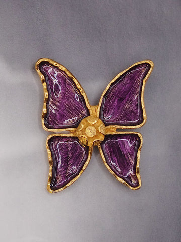 YSL Yves Saint Laurent butterfly brooch 1993 (Vintage)