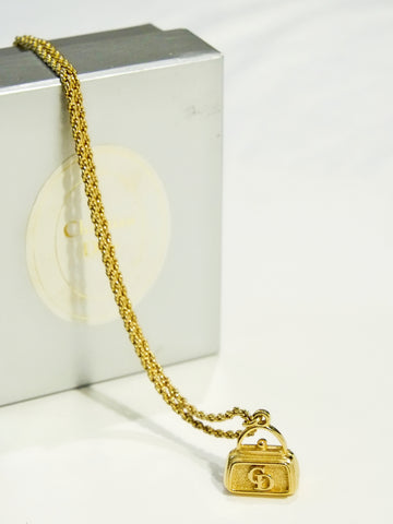 Christian Dior bag charm necklace (Vintage)