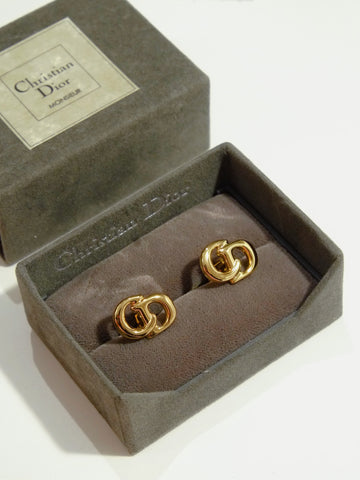 vintage christian dior cuff links | on slowness