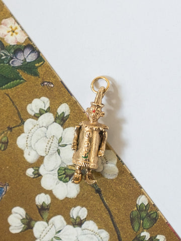 Clown Vintage 9-Karat Gold Charm | Rabbit the Archivist | On Slowness Jewellery