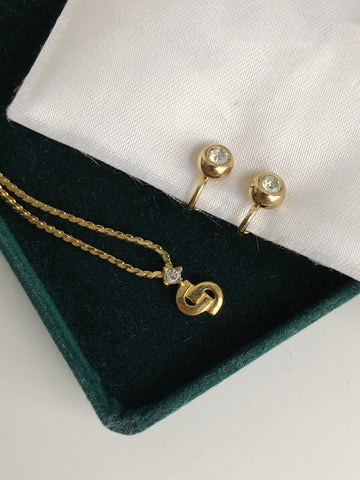 Christian Dior rhinestones clip on earrings (vintage)