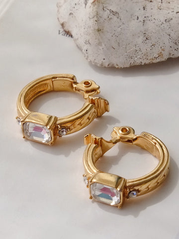 Monet ring style clip on earrings (Vintage)