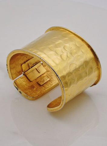 Yves Saint Laurent YSL golden snake Cuff Bangle (vintage)