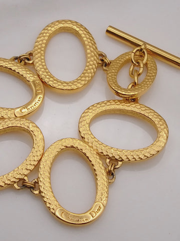 Christian Dior hoops bracelet (vintage)