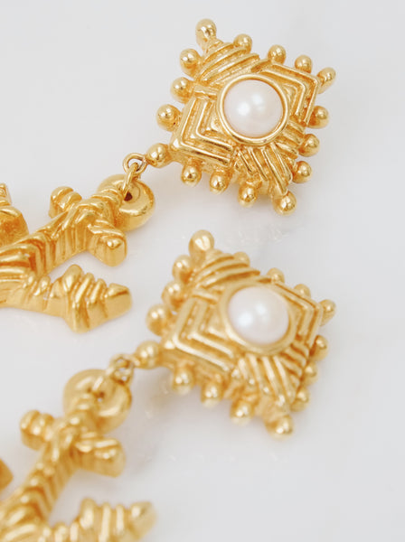 Escada Massive Anchor earrings (Vintage)