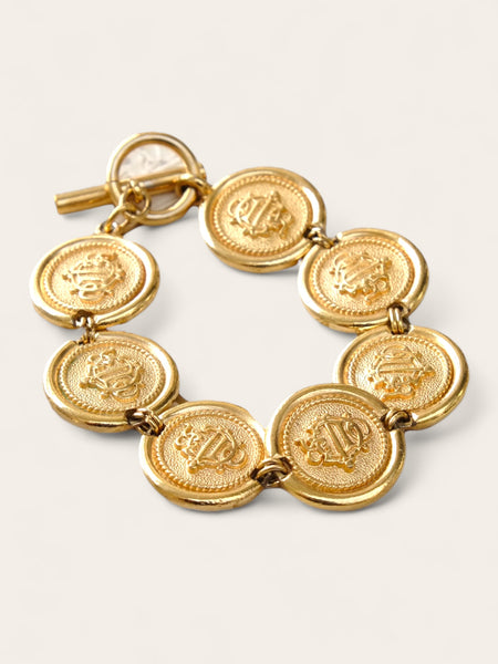 Chr Dior Set of Necklace and Bracelet (Vintage)