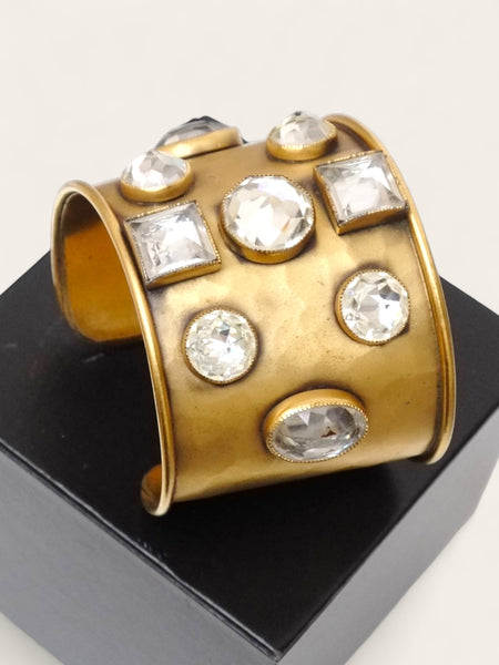 Yves Saint Laurent  Limited Edition Crystal Cuff Bangle (vintage)