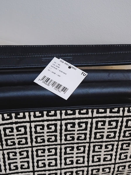 Givenchy black and white monogram weaving tote bag (vintage)