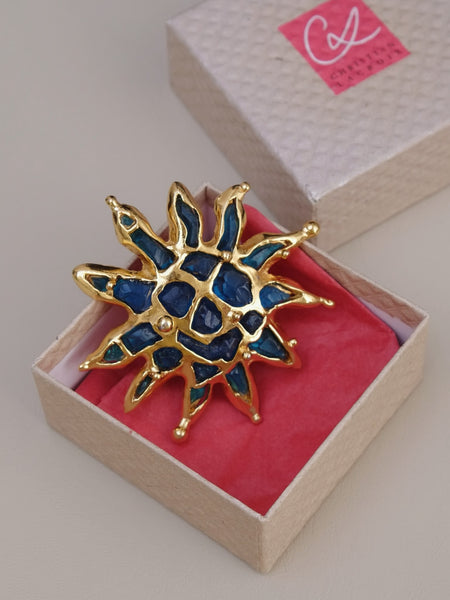 Christian Lacroix Sun Brooch  (Vintage)