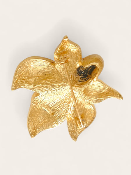 Christian Dior Enameled Flower Brooch (vintage)