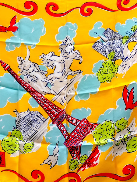 YSL ‘Paris Dream’ Silk Scarf (vintage)