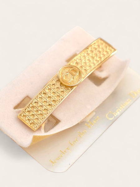Chr Dior CD pattern hair clip (vintage)