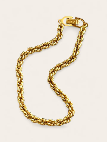 *RESERVED Christian Dior golden chain bracelet (vintage)