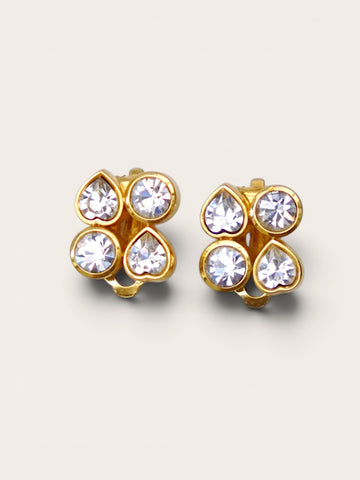 YSL clusters of crystals earrings (vintage)