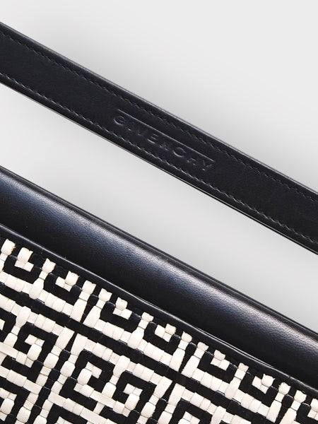 Givenchy black and white monogram weaving tote bag (vintage)