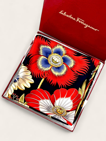 Ferragamo 1997 Hong Kong Limited Edition silk scarf (vintage)