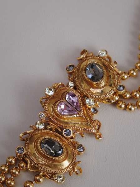 Christian Lacroix hearts choker necklace (Vintage)