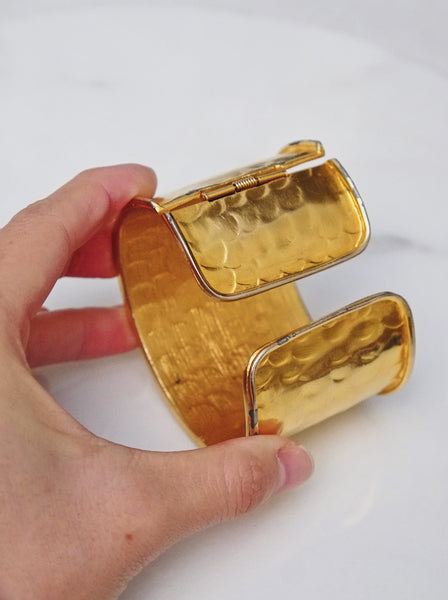 Yves Saint Laurent YSL Couture Serpents Cuff Bangle (vintage)