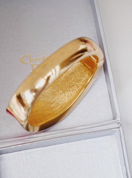 Chr Dior red enamel with crystals Bangle (vintage)