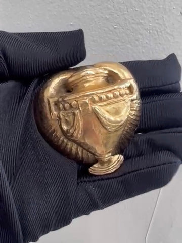 Rochas Paris golden brooch (vintage)