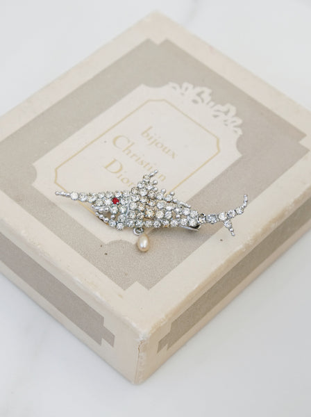 Christian Dior 1961 swordfish brooch (vintage)