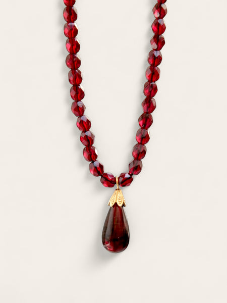 Dior by John Galliano red crystals necklace (Vintage)