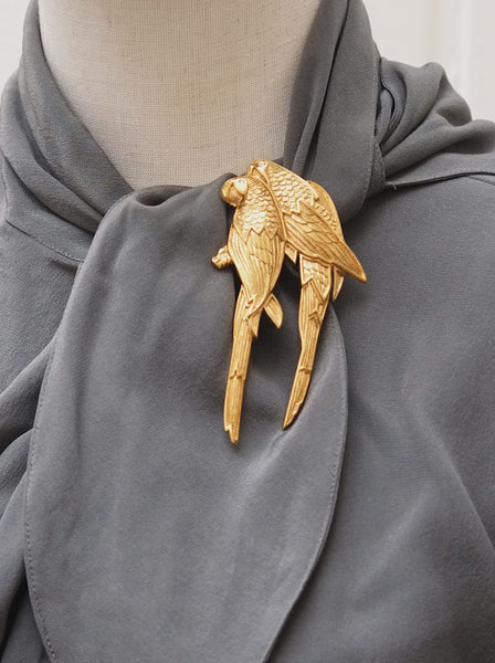 Grosse Loving Birds Massive Brooch (Vintage)