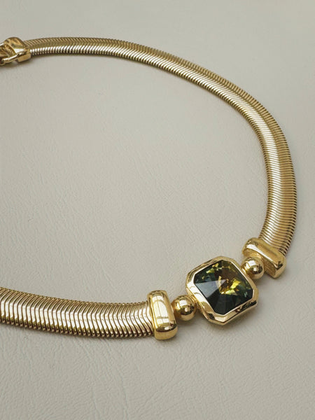 Christian Dior Rhinestone Choker Necklace (Vintage)