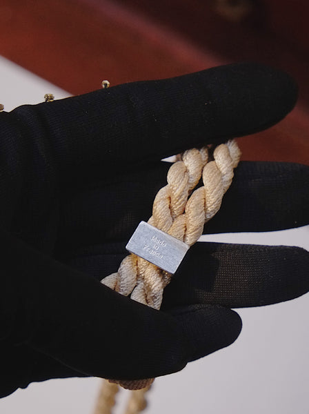 YSL Rive Gauche Chinoise-Style pendant cord Necklace (vintage)