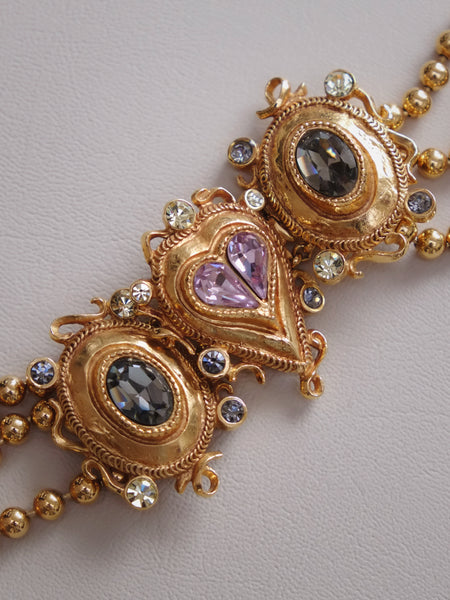Christian Lacroix hearts choker necklace (Vintage)