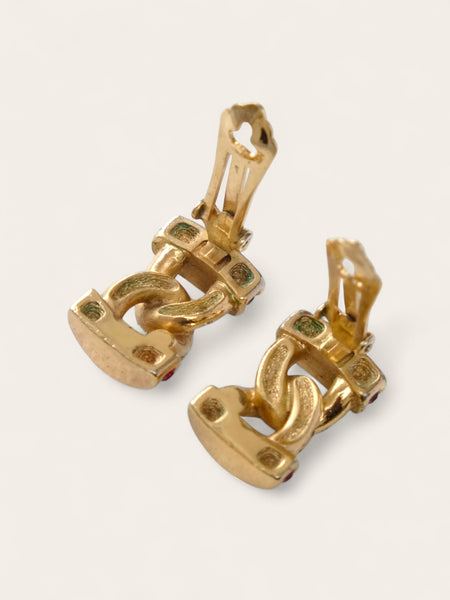 Chr Dior crystal earrings (vintage)