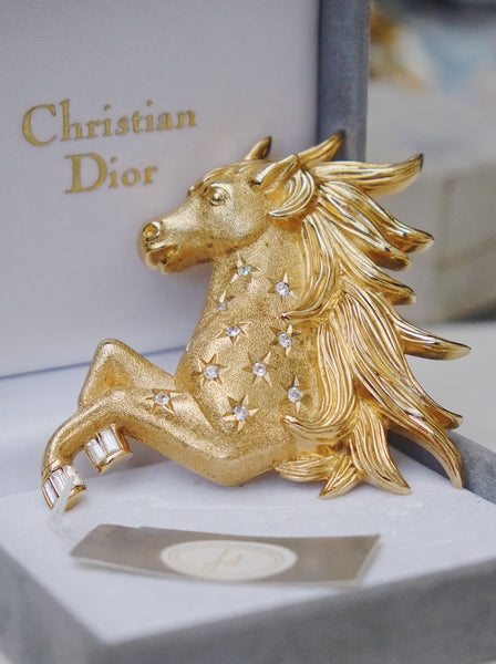 Chr Dior pegasus brooch (vintage)