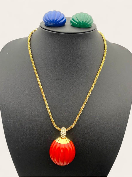 Christian Dior Interchangeable Pendants Necklace (Vintage)