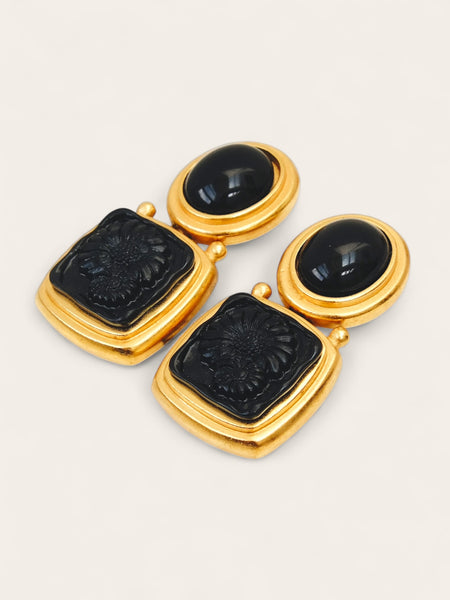 Escada Daisy Motif earrings (Vintage)