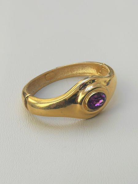 Givenchy Purple Crystal Bangle (Vintage)