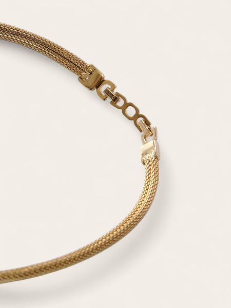 Chr Dior creamy enamel Choker Necklace (Vintage)