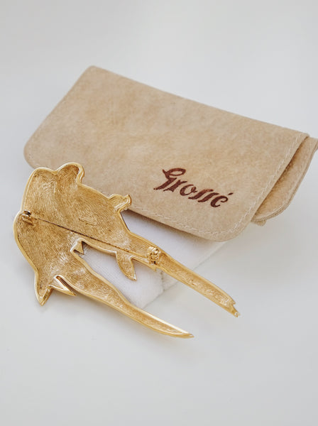 Grosse Loving Birds Massive Brooch (Vintage)