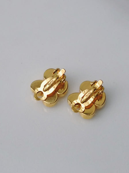 YSL clusters of crystals earrings (vintage)