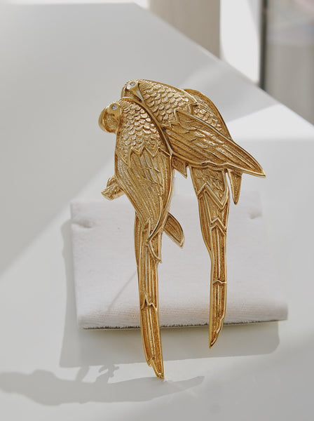 Grosse Loving Birds Massive Brooch (Vintage)