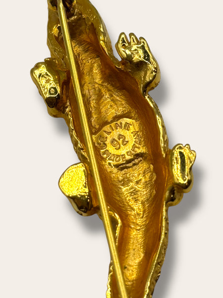 Celine crocodile brooch (vintage)