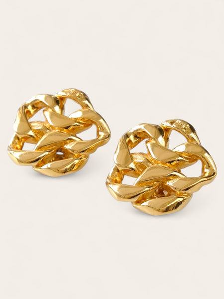 Chanel golden chain earrings (vintage)