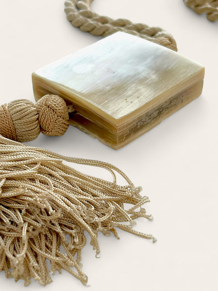 YSL Rive Gauche Chinoise-Style pendant cord Necklace (vintage)