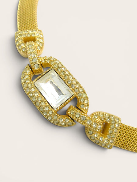 Christian Dior rhinestone choker necklace (Vintage)