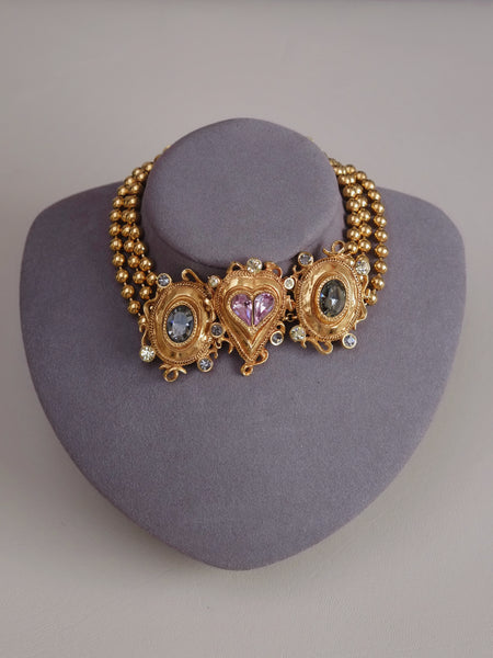 Christian Lacroix hearts choker necklace (Vintage)