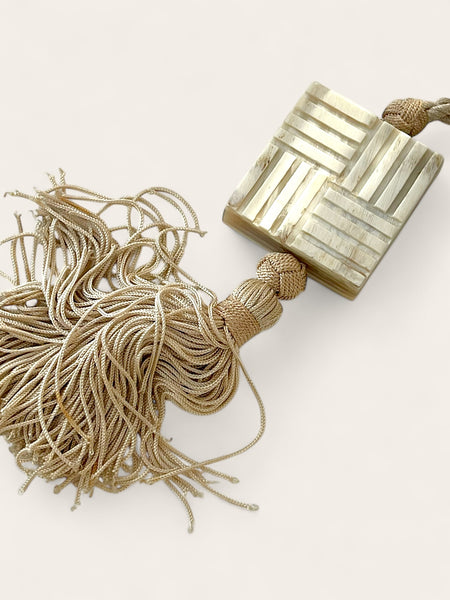 YSL Rive Gauche Chinoise-Style pendant cord Necklace (vintage)