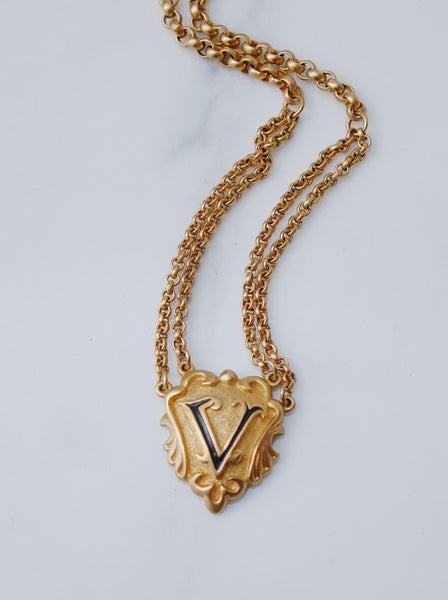 Valentino enamel chain necklace (Vintage)