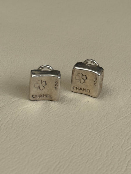 Chanel Silver Earrings