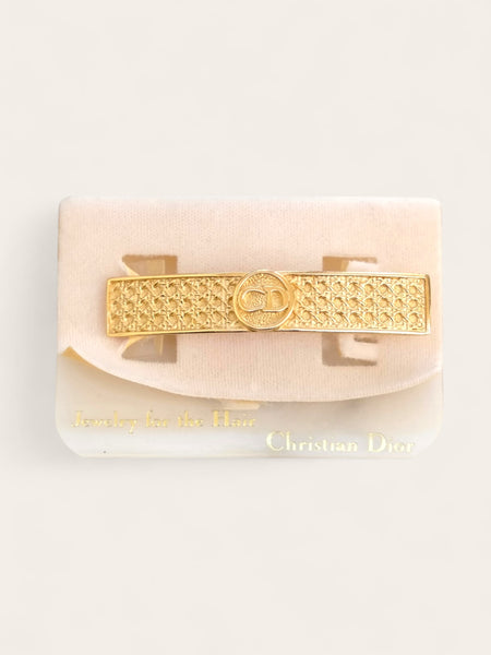 Chr Dior CD pattern hair clip (vintage)