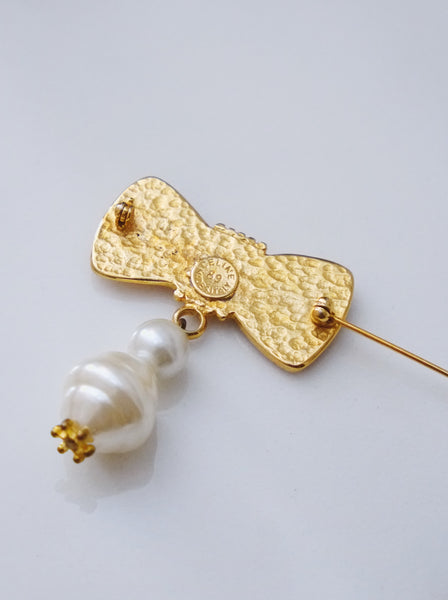 Celine 1989 bow brooch (vintage)