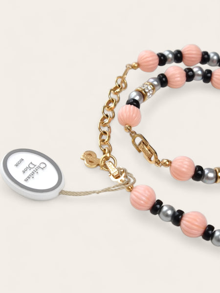 Chr Dior Set of Necklace and Bracelet (Vintage)